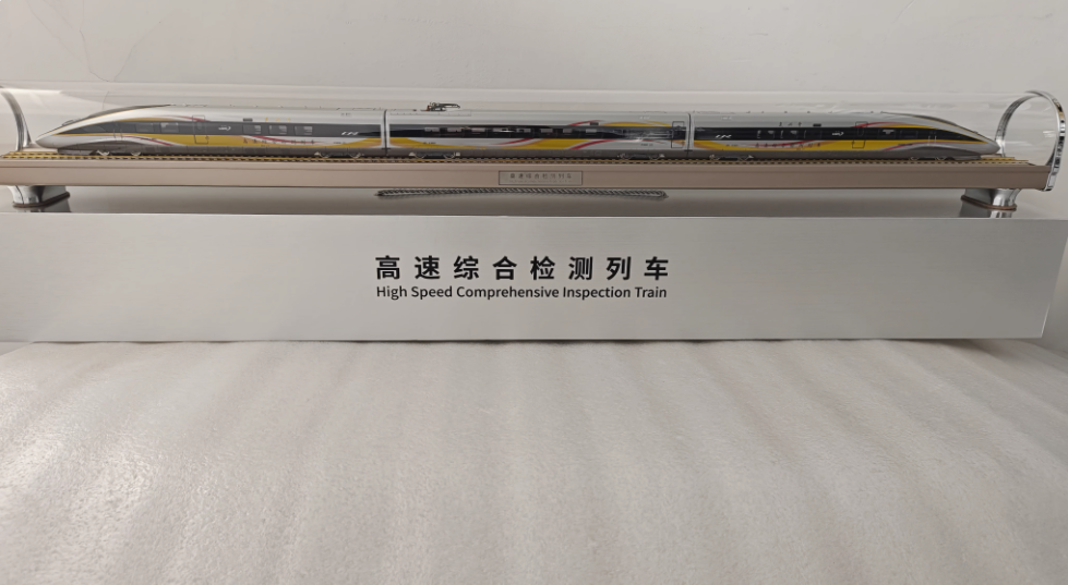 1:87 100CM High Speed Comprehensive Inspection Train Diecast Model Collection