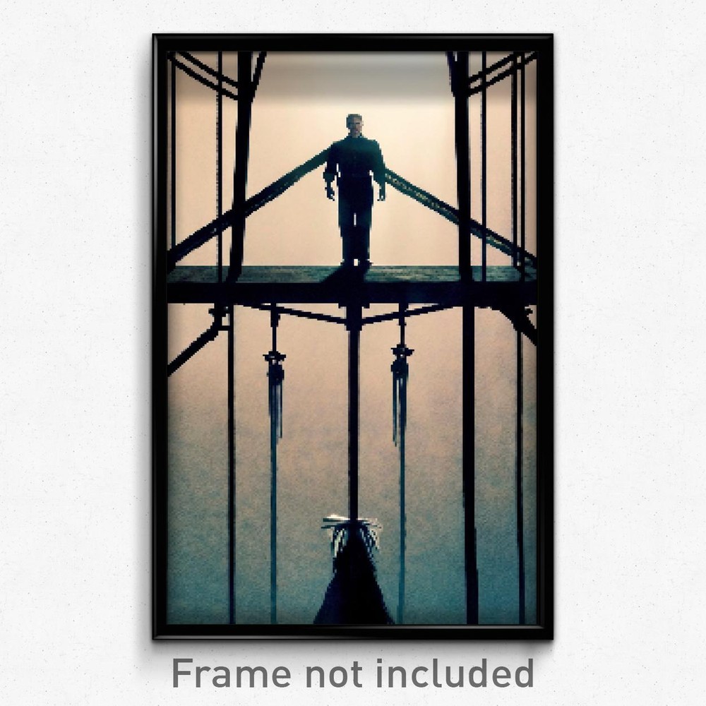 Pixel Art Poster - Admirable Gallows (8 Bit Psychedelic Trippy Video Game Print)