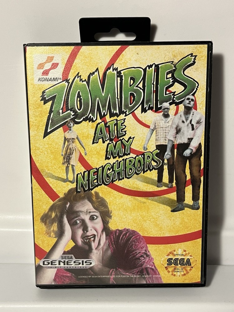 Zombies Ate My Neighbors (Sega Genesis, 1993) Complete, Tested, Clean, CIB