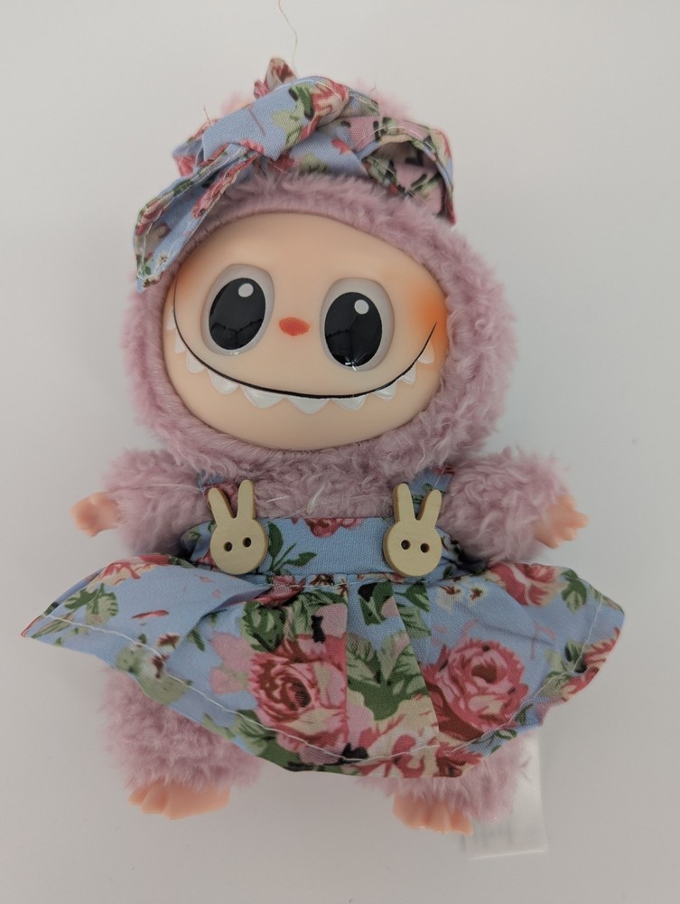 Labubu Doll Dress & Headband Outfit Set – Summer Sale (Doll Not Included) 👗🌞
