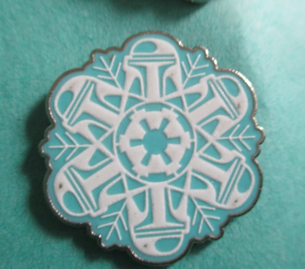 Boba Fett Star Wars Snowflakes Disney Pin