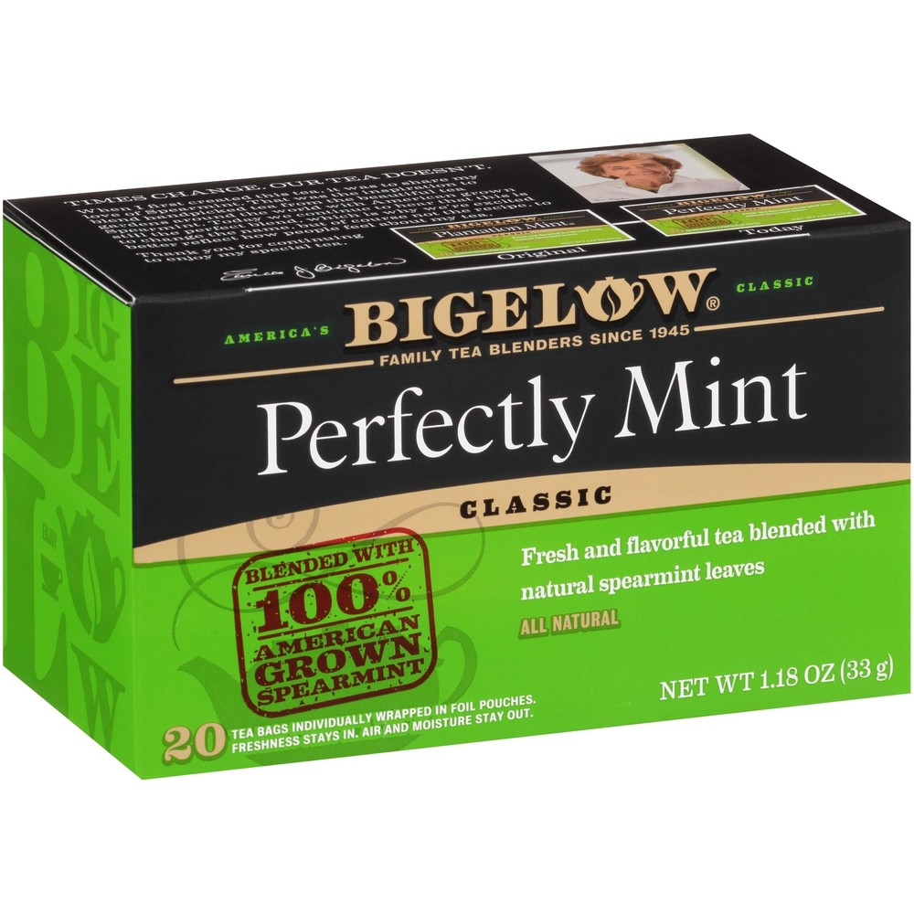 Perfectly Mint Black Tea, Caffeinated Spearmint Tea, 20 Count Box (Pack of 6)...