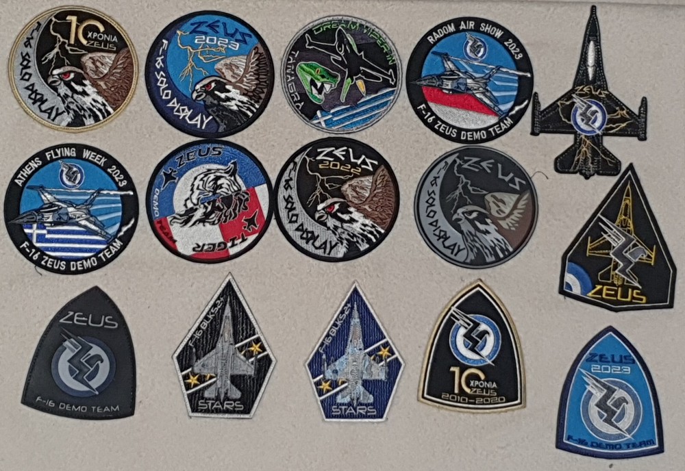 GREEK  AIRFORCE DEMO TEAM F 16 LIMITED TIME OFFER 15 PATCHES-image
