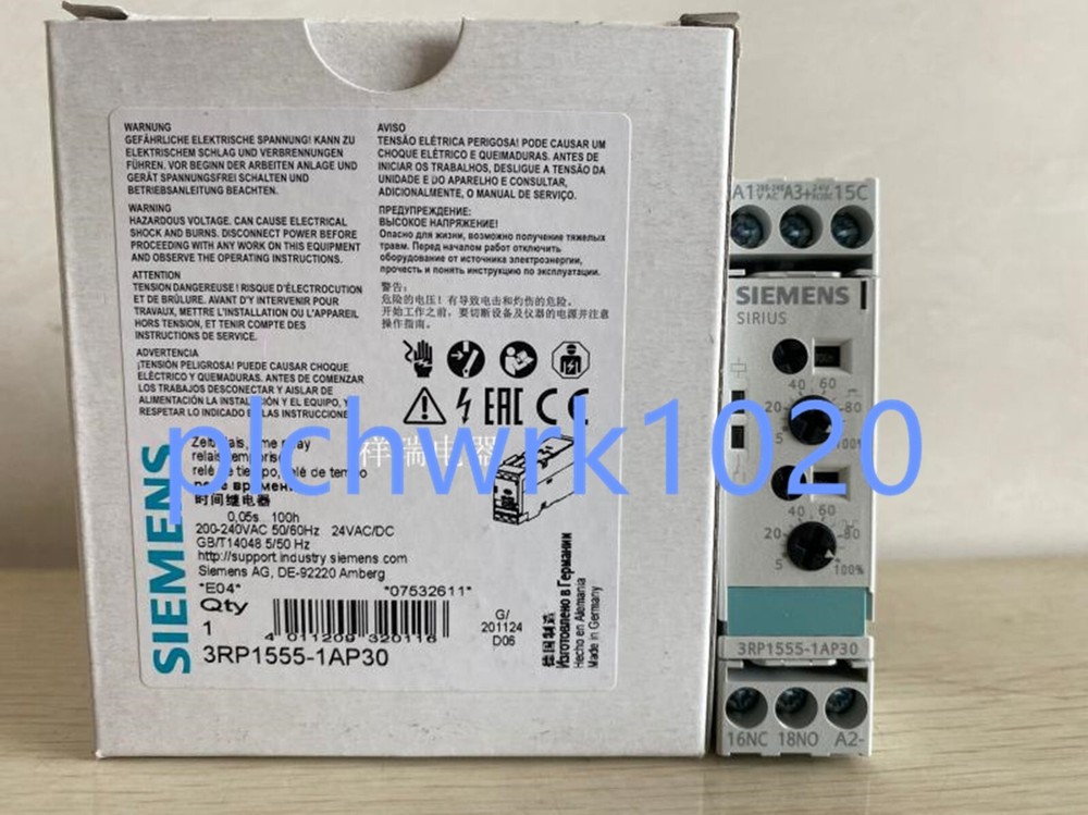 1 PCS NEW IN BOX Siemens time relay 3RP1555-1AP30