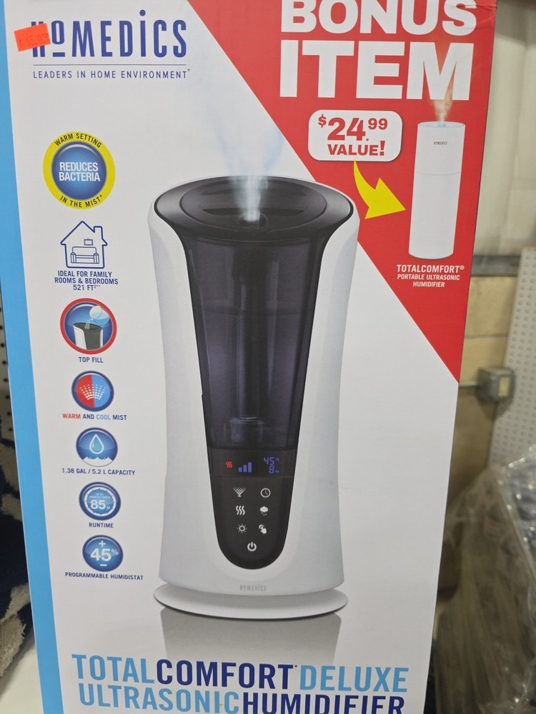 Homedics Total Comfort Deluxe Humidifier - NEW - UHE-18515