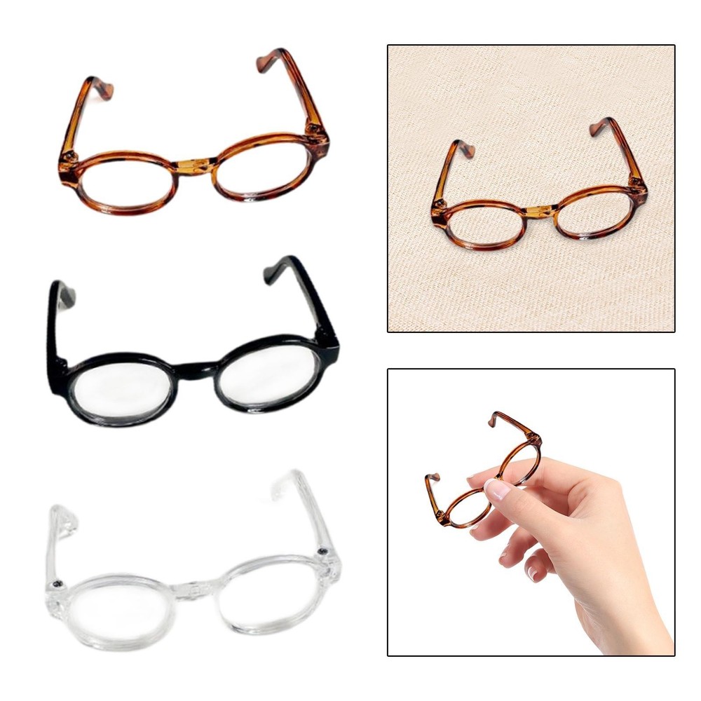 Small Doll Glasses Crafts Glasses Figures Doll Glasses