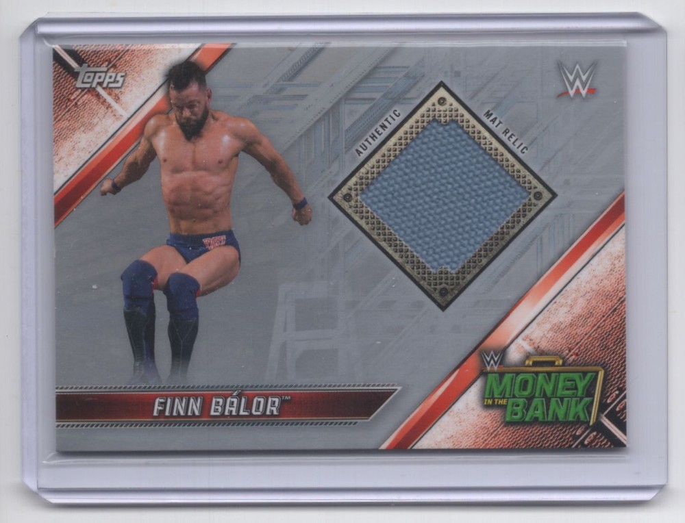 2019 Topps WWE Money in the Bank Mat Relic Finn Balor Event-Used 23/25 #DMR-FB