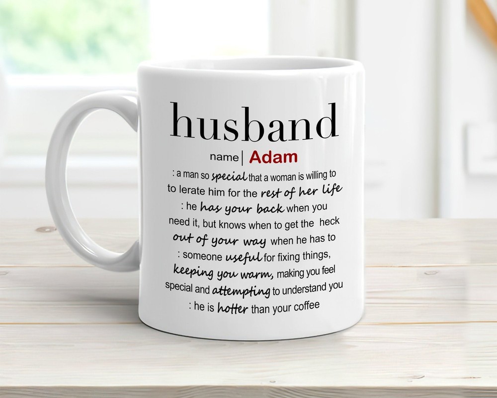 Personalized Husband Define Mug Customized Husband Gift Mug Husband Birthday