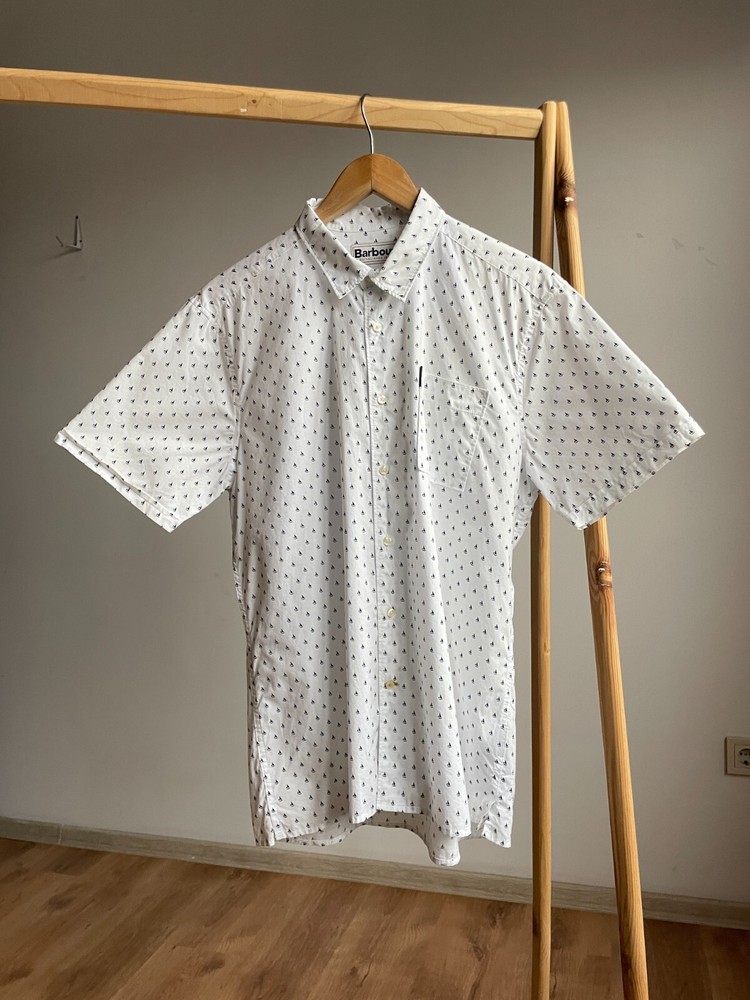 Barbour Summer Print Short Sleeve Shirt Size M