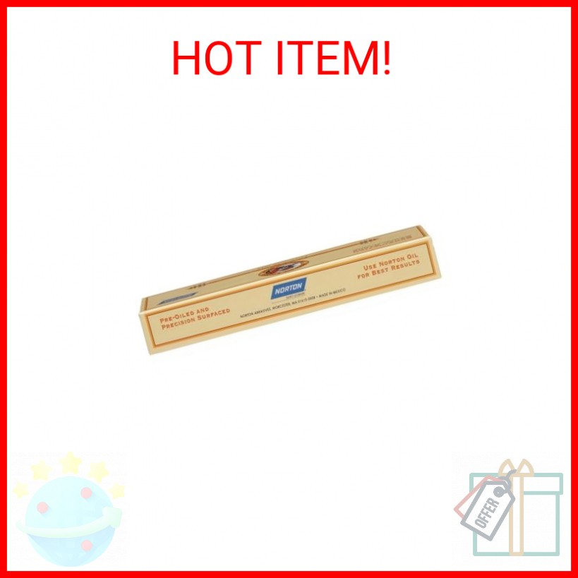 Norton Combination Grit Oil Stone for Sharpening Knives with Fine Coarse Side