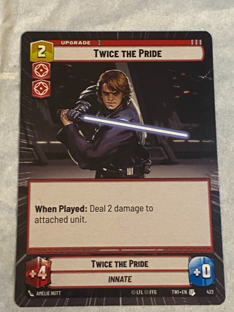 STAR WARS UNLIMITED TCG TWI TWICE THE PRIDE HYPERSPACE Card NM