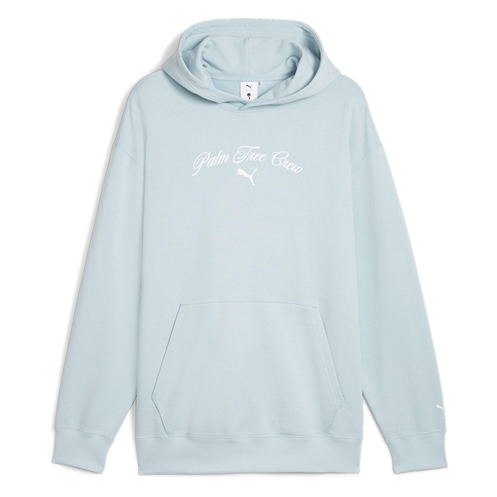 PUMA Palm Tree Graphic Hoodie for Men in Blue Casual Outerwear