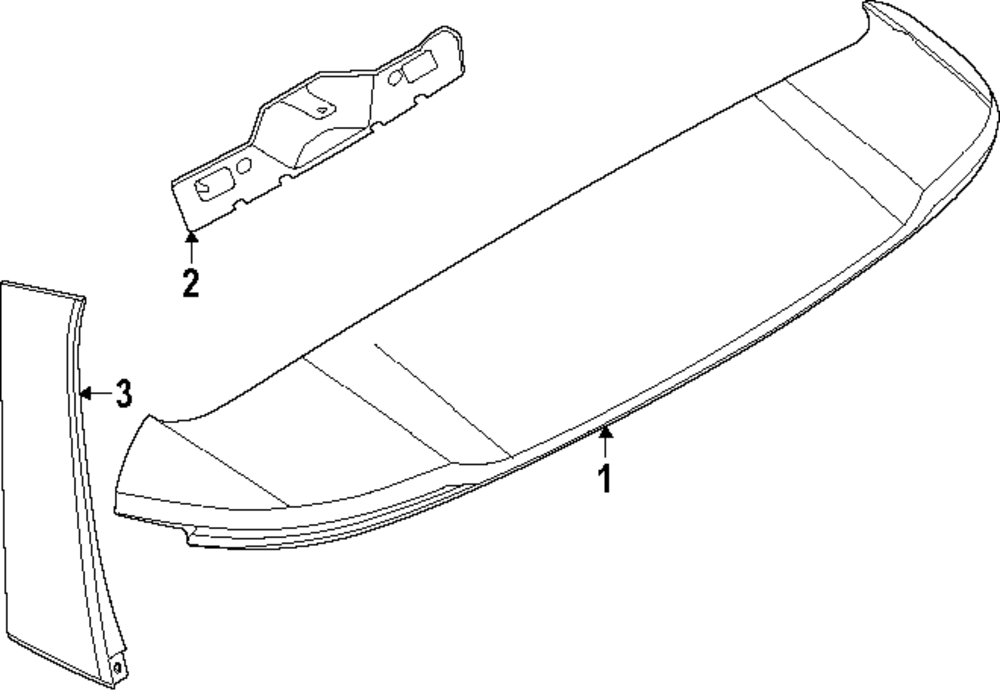 Genuine Nissan Spoiler Wing 96033-7KA0A