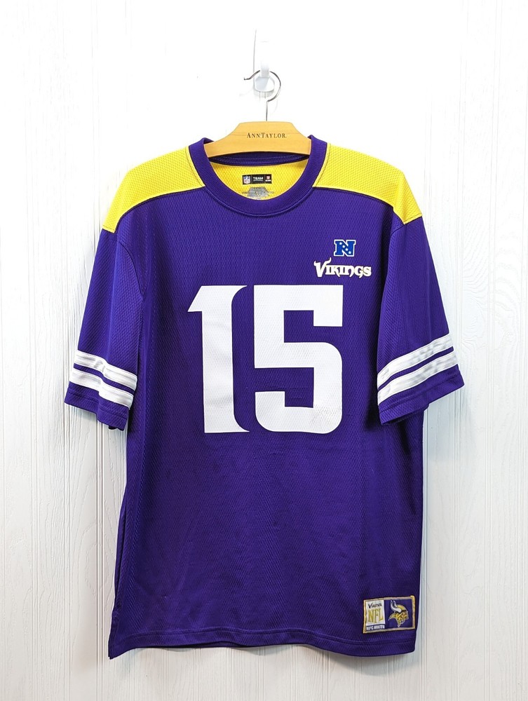 NFL Team Apparel Jersey Minnesota Vikings #15 Jennings NFC North Size Large