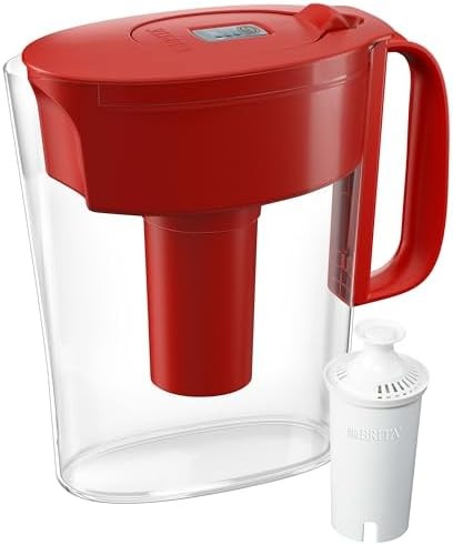 Brita Water Filter Pitcher 6-Cup BPA Free Red