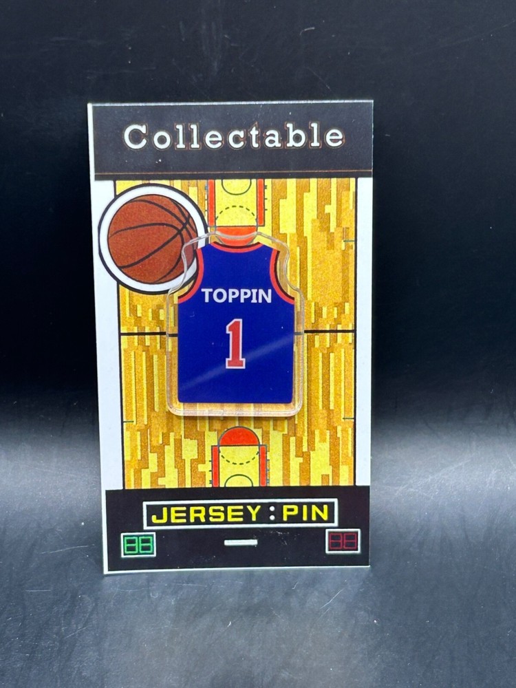 New York Knicks Obi Toppin Jersey Lapel Pin - Classic Basketball Fan Collectible