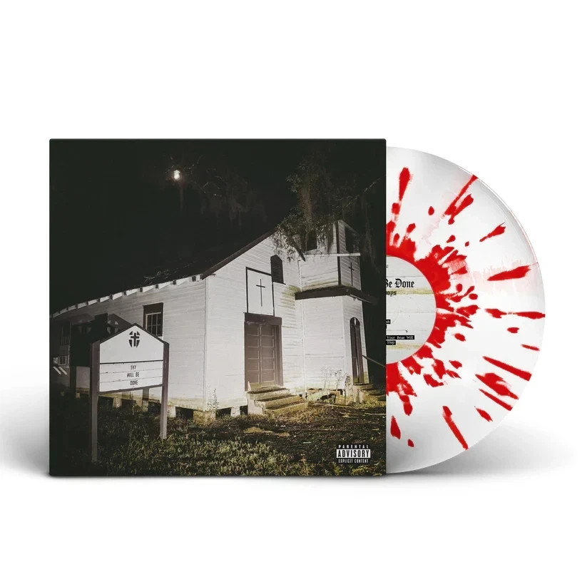 SUICIDEBOYS - THY WILL BE DONE Fans First Clear W/ Blood Splatter Vinyl LP G59