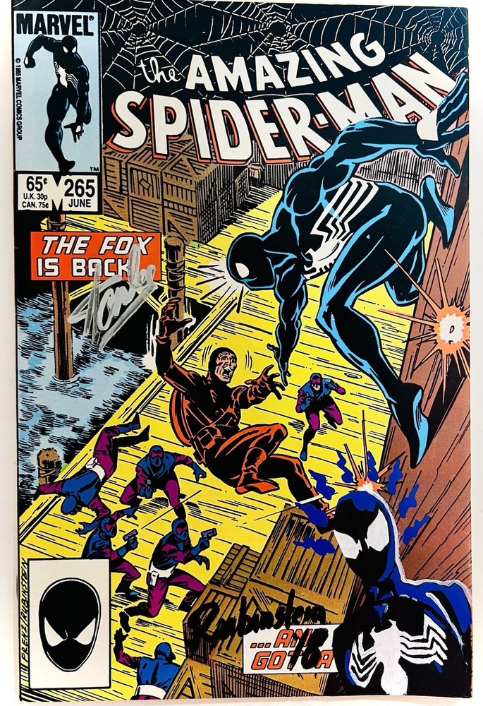 AMAZING SPIDER-MAN #265 1st APP SILVER SABLE Signed Rubinstein And Stan Lee!
