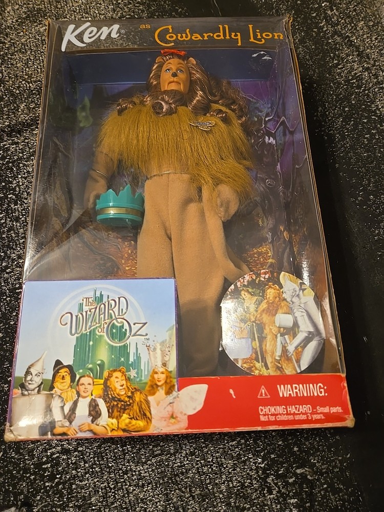 Barbie Ken Doll As Cowardly Lion Wizard Of Oz,New in Box,1999