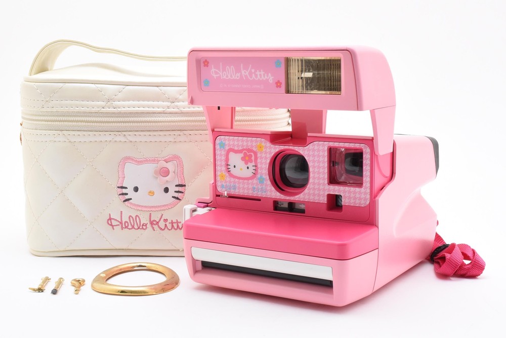 Near MINT Hello Kitty Polaroid 600 Instant Film Camera Limited Sanrio Japan Edition