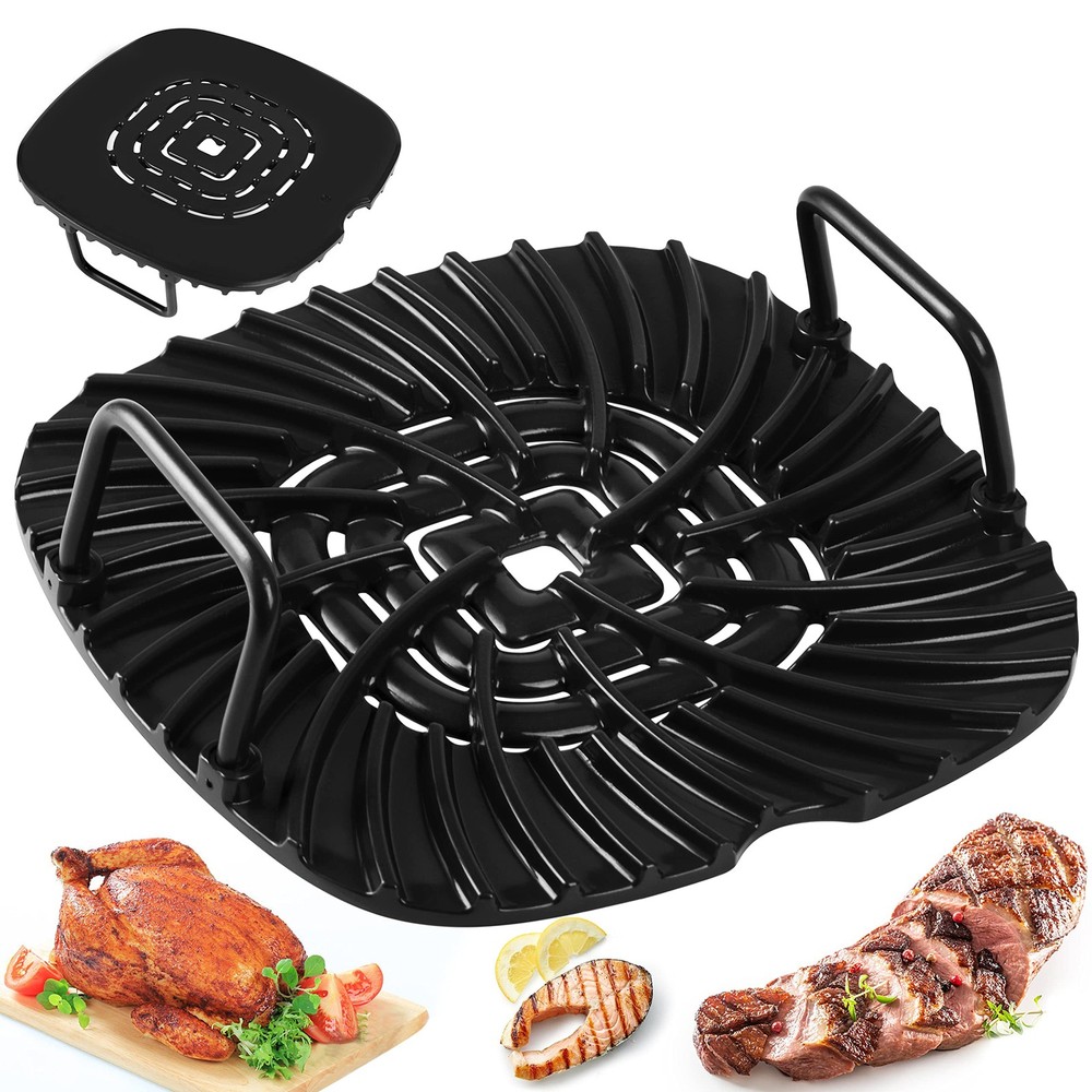 Ceramic Coated Cast Aluminum Grill Griddle With Ninja Foodi Indoor Grill AG30...