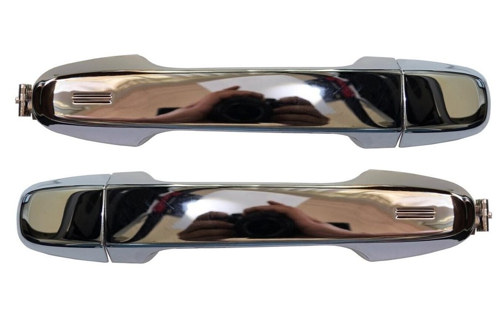 fits 2012 to 2019 Toyota Yaris Exterior Door Handle Rear Left and Right Chrome