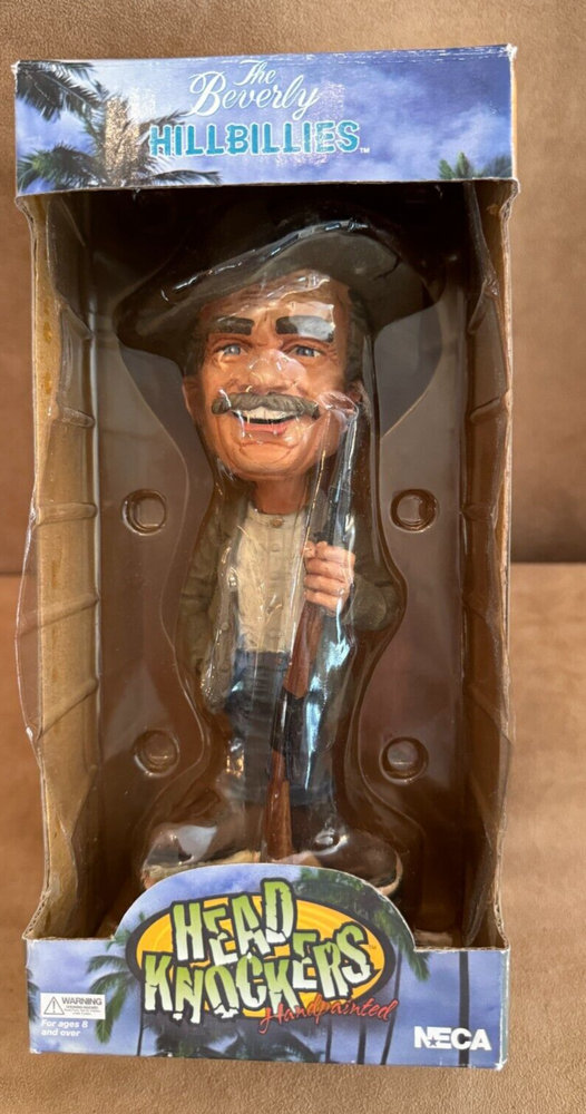 2002 The Beverly Hillbillies Jed Clampett Bobblehead NECA Head Knockers