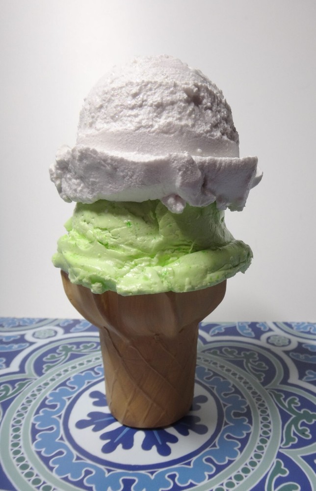 Double Ice Cream Sundae Cone Fake Dessert Replica Prop-image