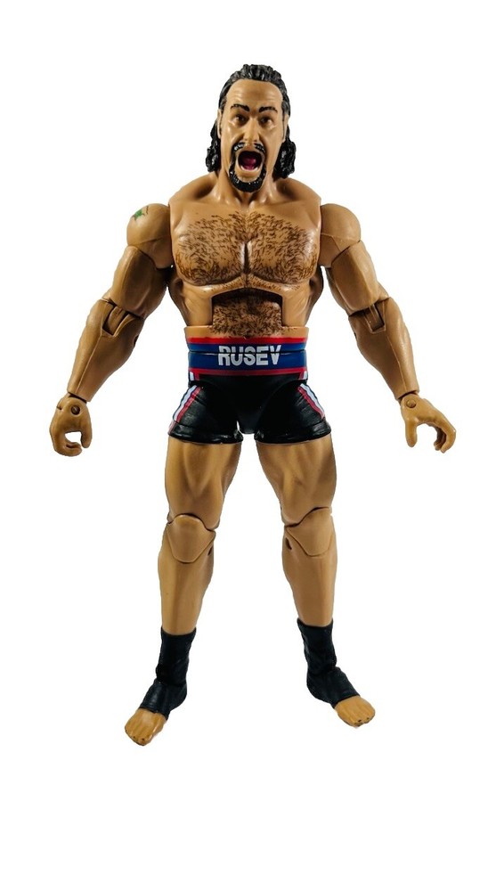 Rusev WWE Elite Collection Series 6-Inch Wrestling Action Figure – AEW Miro Collectible Toy for Fans and Collectors