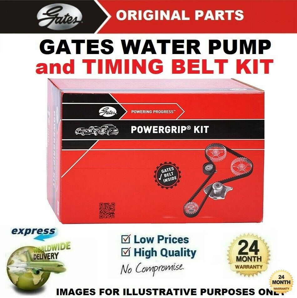 GATES WATER PUMP & TIMING BELT KIT for FORD C-MAX II 1.6 Flexifuel 2011->