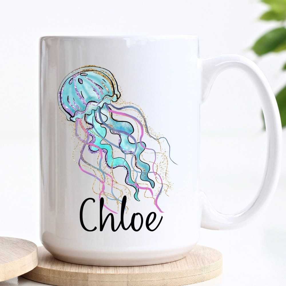 Jellyfish Mug Jellyfish Gift Jellyfish Coffee Cup Personalized Jellyfish Gift