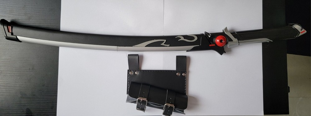 Cyborg Katana Replica - Carbon Steel Wakizashi Mini Sword for Cosplay-image