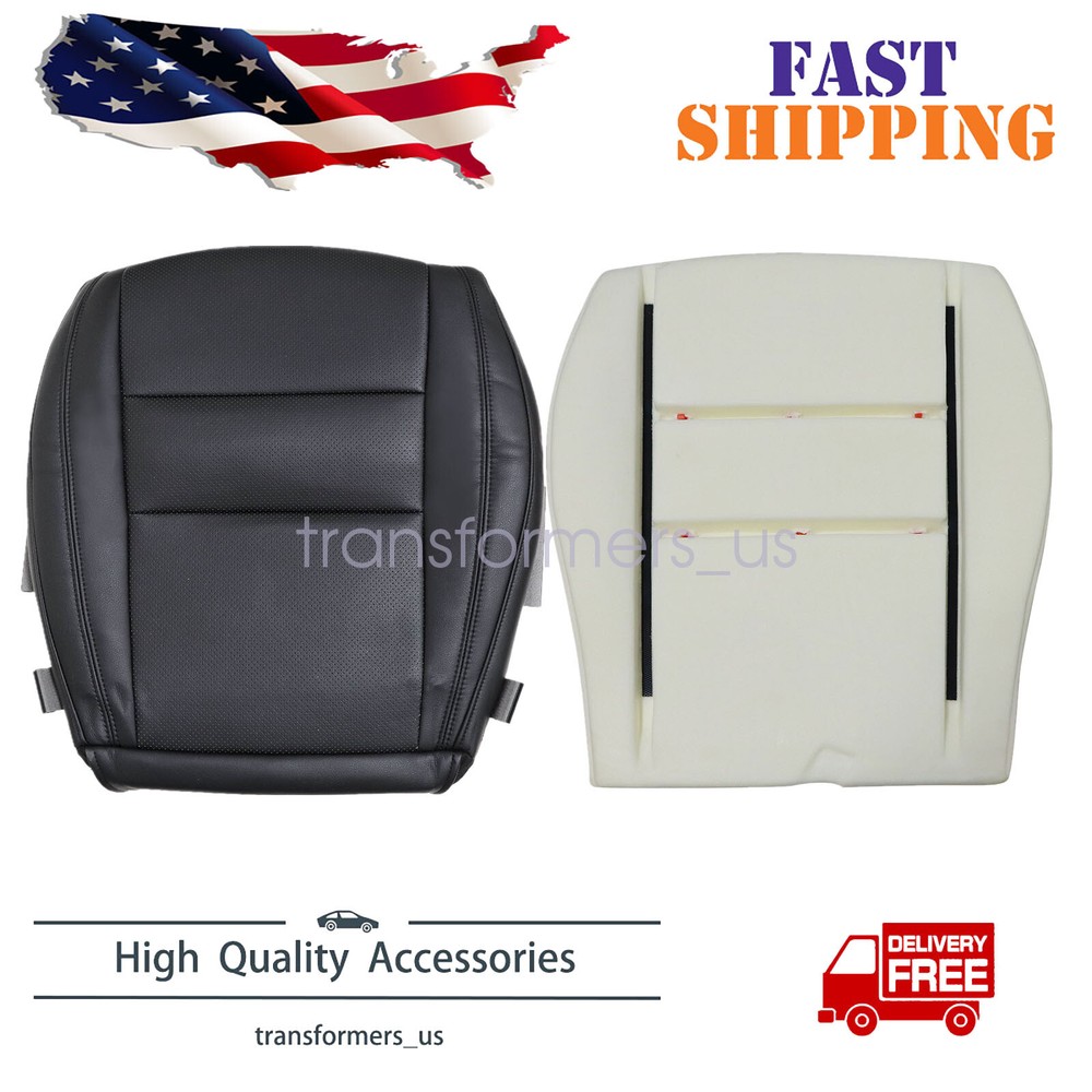 For Dodge Durango 2011-2018 Driver Bottom Seat Cover Black & Foam Cushion