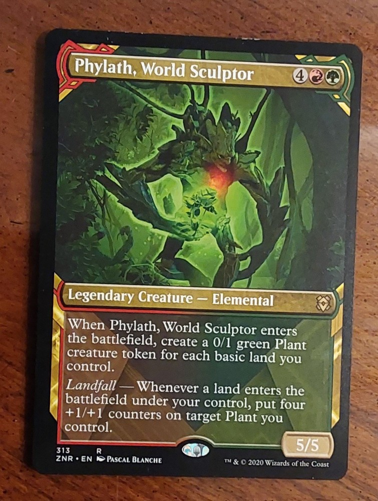 Phylath World Sculptor Showcase Zendikar Rising Regular Edition Card