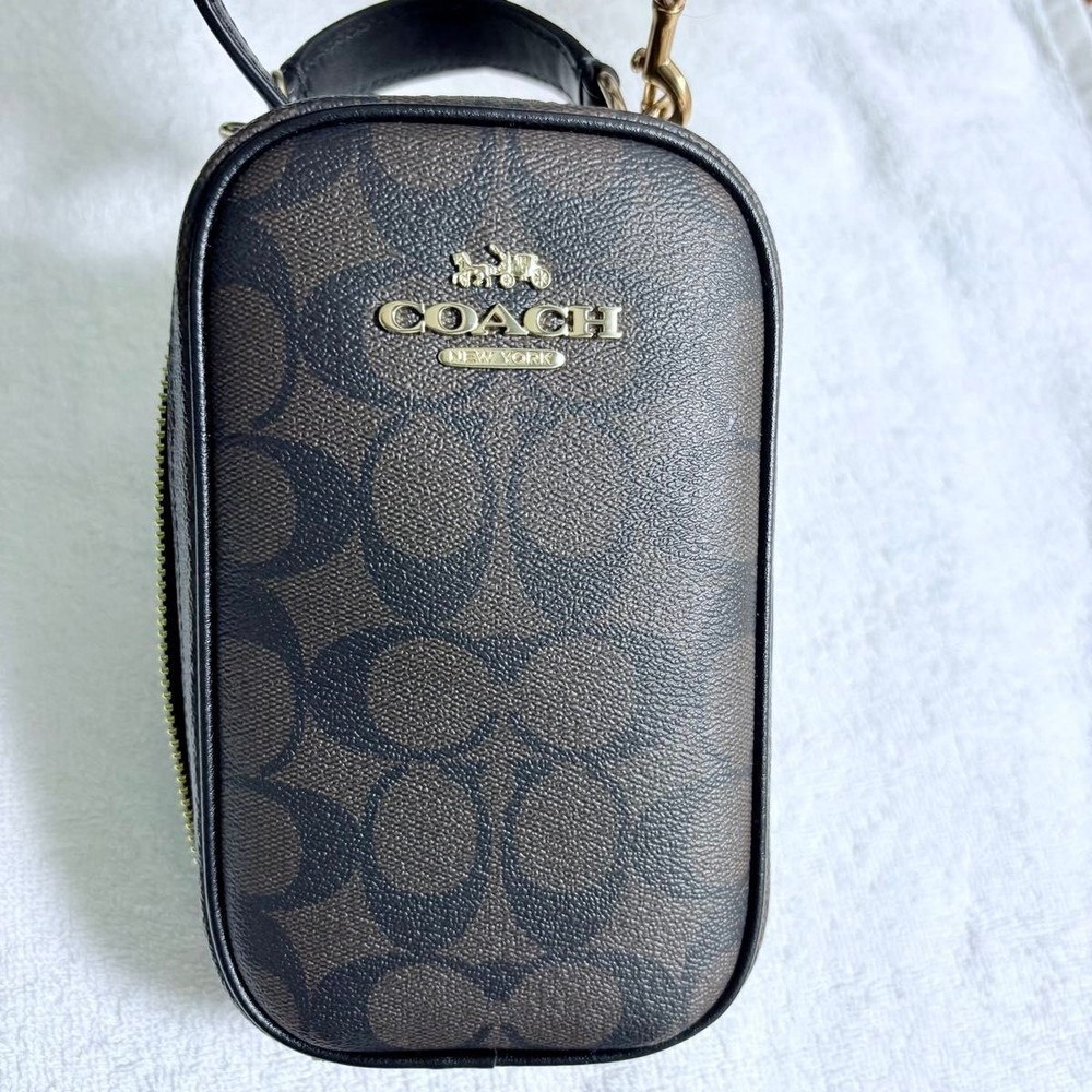 COACH Signature Crossbody Shoulder Bag with Smartphone Pocket  