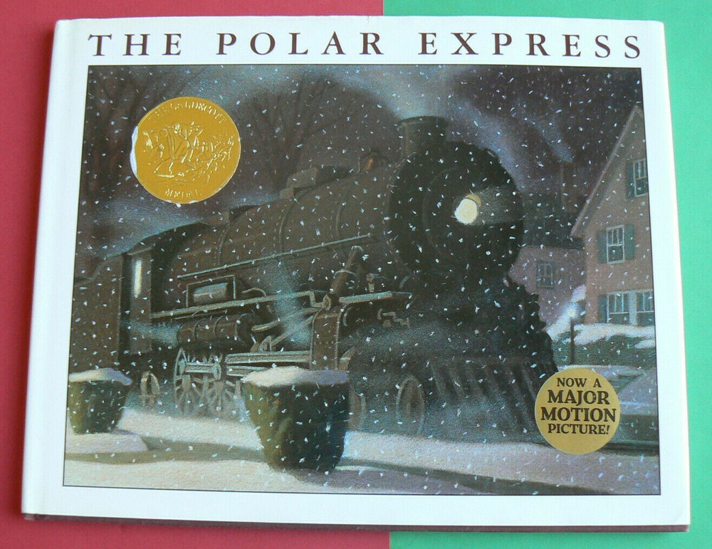 The Polar Express Hardcover Christmas Train Story with Santa Caldecott Medal Winner