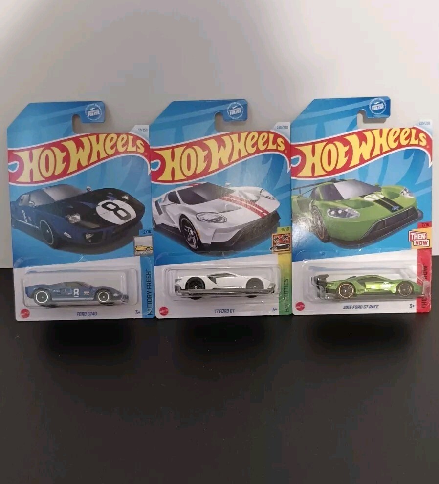 NEW 2024 Hot Wheels Ford GT Lot Of 3