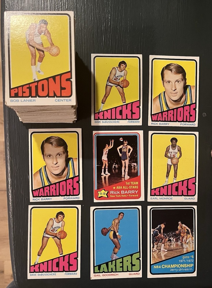 1972-73 Topps Basketball Lot Of 163