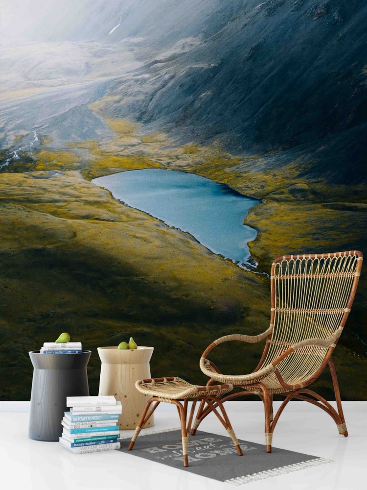 3D Mountain Lake Landscape Wall Murals Wallpaper Murals Wall Sticker