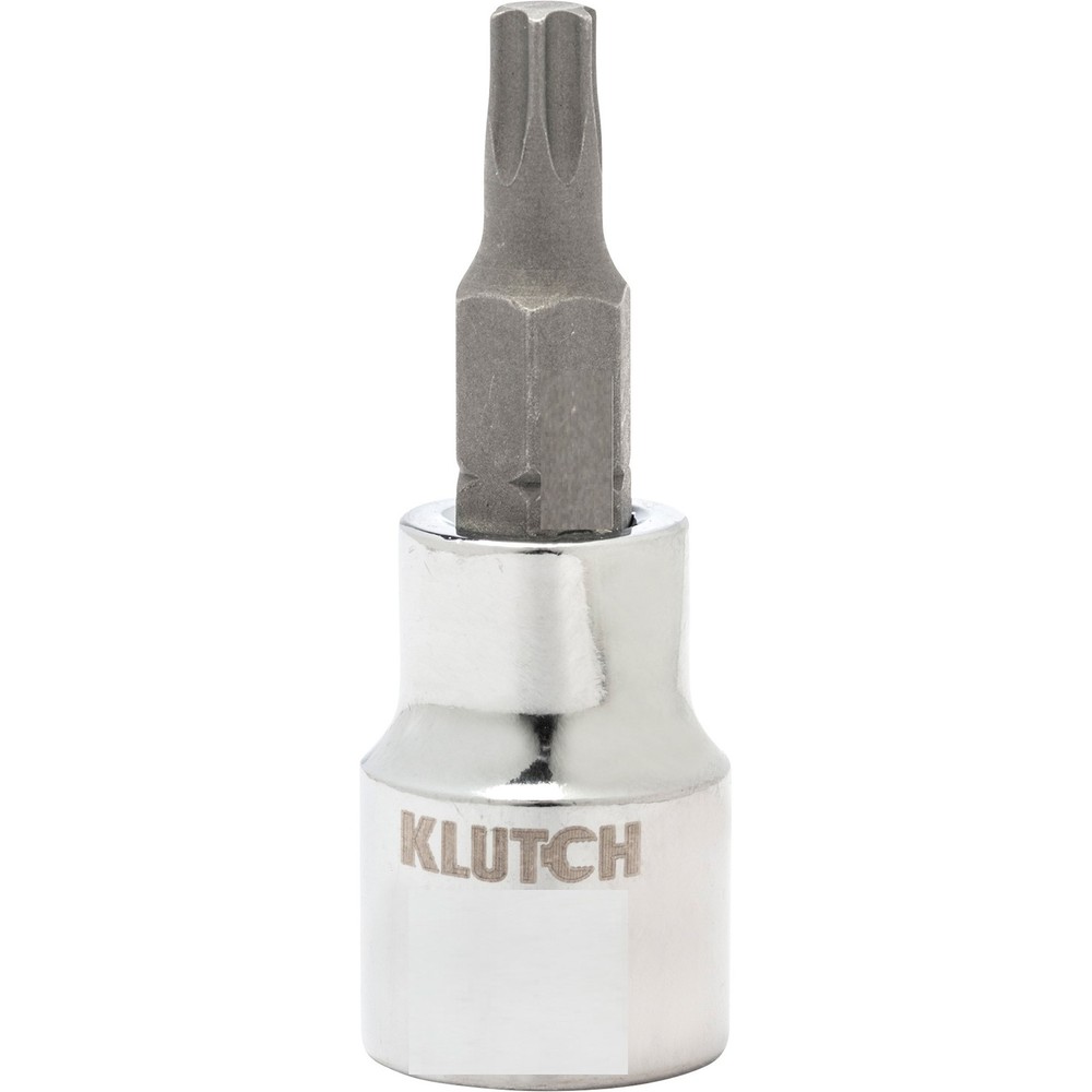Klutch 3/8in Drive T45 Torx Bit for Secure Fastening
