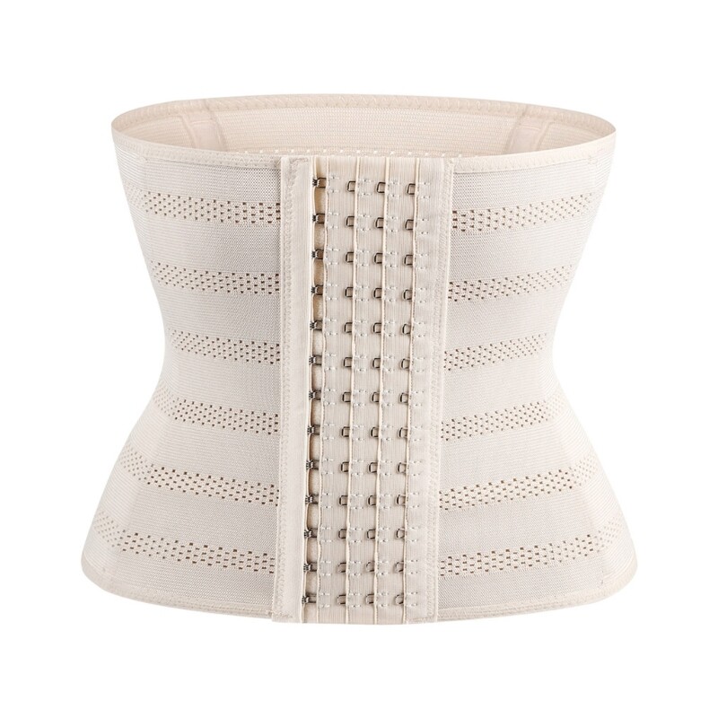 Women's Breathable Mesh Waist Trainer Corset with Hook Shapewear Cincher