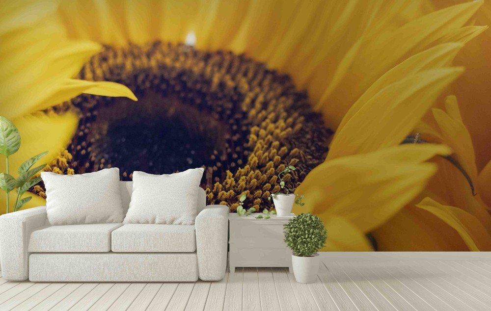 3D Sunflower Plant Close-up Wall Murals Wallpaper Murals Wall Sticker 2