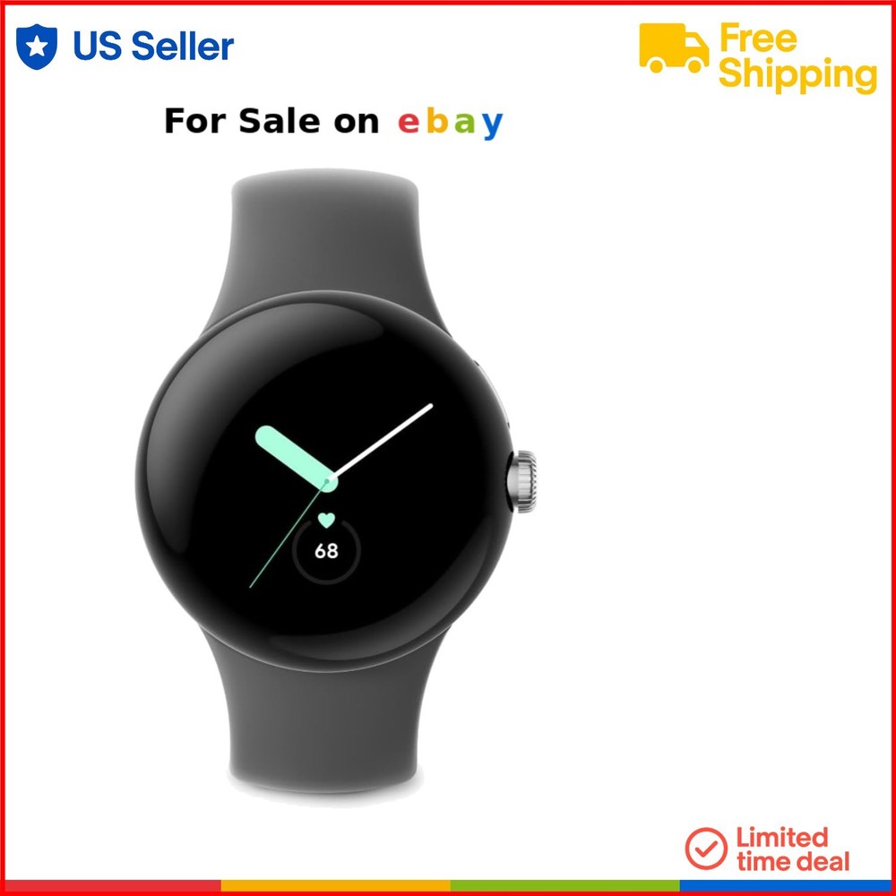 Pixel Watch 41mm GPS Smartwatch with AMOLED Display & Heart Rate Tracking