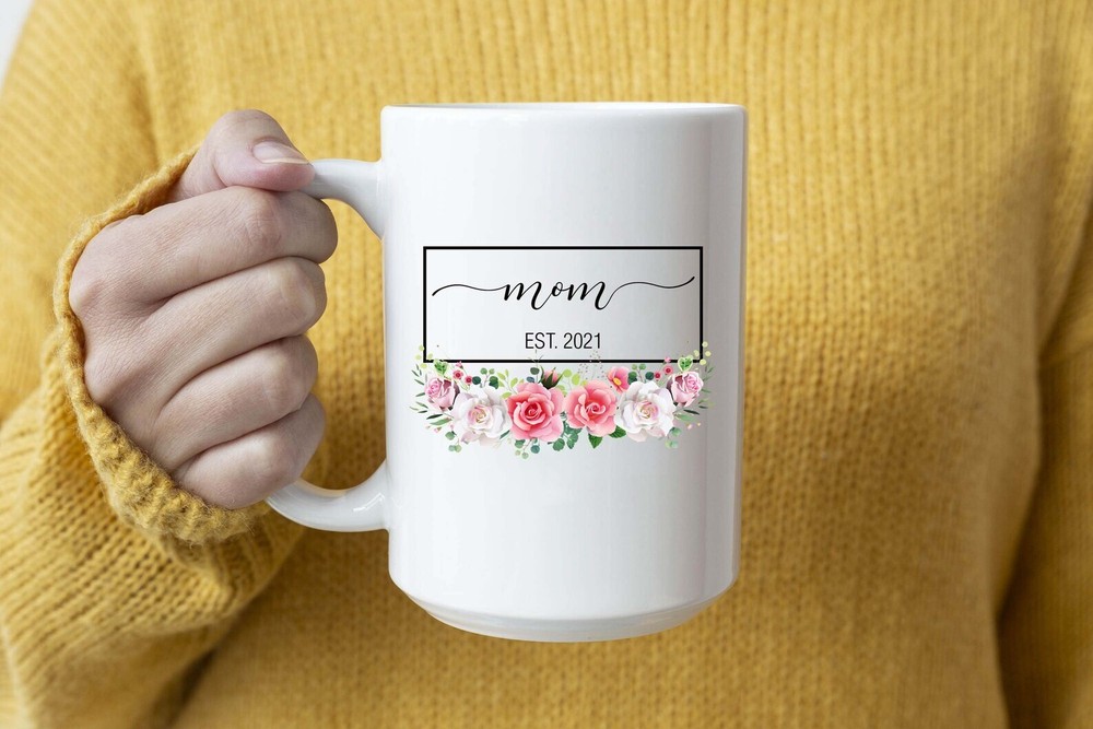 Mom Est 2021 Mug Mug & Coaster Set Gift Mom Coffee Mug For New Mom 2021 Mom