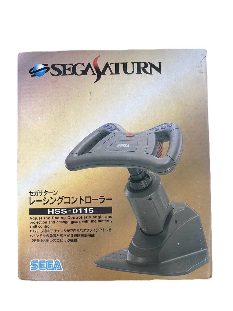Boxed Official SEGA Saturn Racing Controller Japan HSS-0115 USED