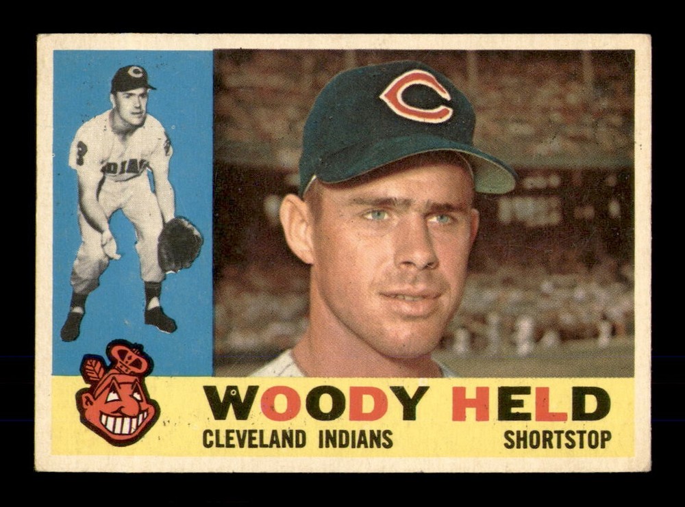 1960 Topps #178 Woodie Held EX-MINT Baseball Card OBGcards  