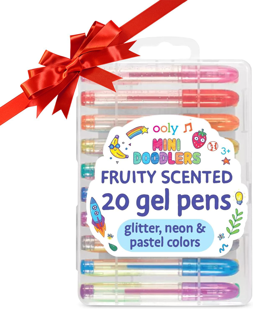 Ooly Mini Doodlersジェルペン20本セット - グリッター、ネオン、パステルカラー