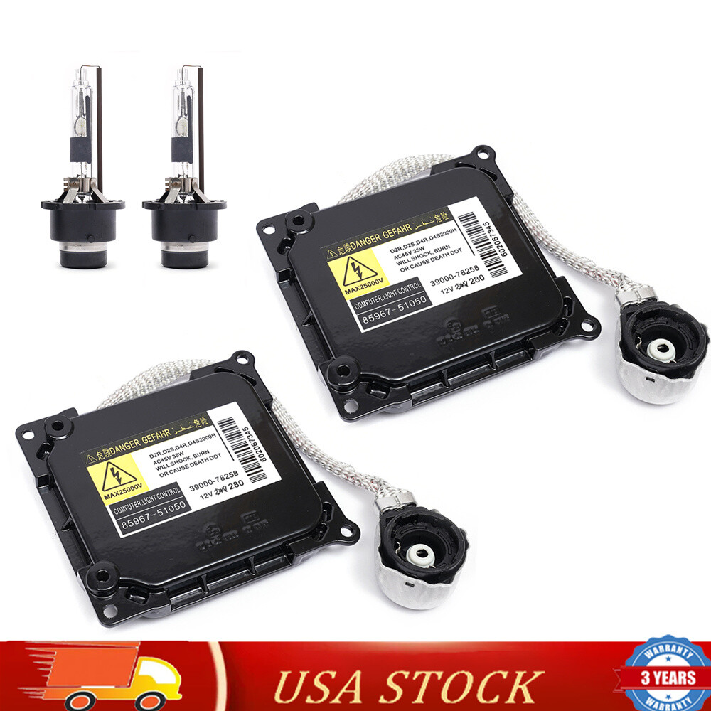 2x New For 06-09 Toyota Prius Xenon Ballast HID D4R Bulb Kit Control Unit Module