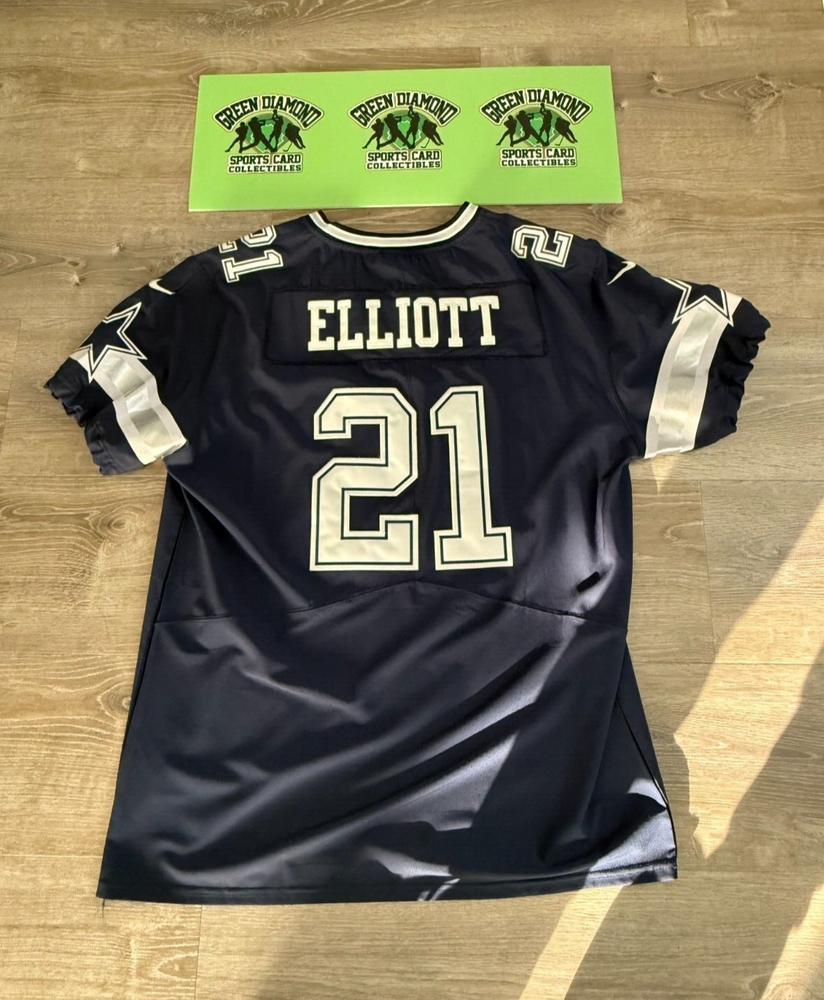 EZEKIEL ELLIOTT DALLAS COWBOYS NFL STITCHED JERSEY SIZE-52 NIKE REPLICA NAVY