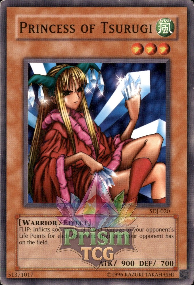 Princess of Tsurugi SDJ-020 Yugioh Rare Card